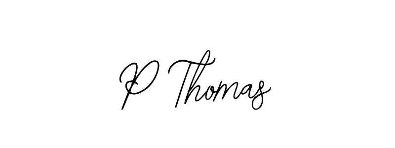 Create a beautiful signature design for name P Thomas. With this signature (Bearetta-2O07w) fonts, you can make a handwritten signature for free. P Thomas signature style 12 images and pictures png
