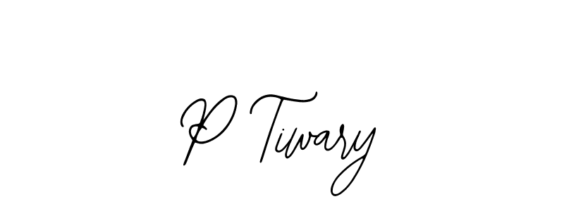 How to make P Tiwary signature? Bearetta-2O07w is a professional autograph style. Create handwritten signature for P Tiwary name. P Tiwary signature style 12 images and pictures png