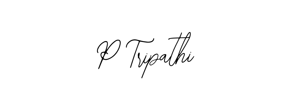 Create a beautiful signature design for name P Tripathi. With this signature (Bearetta-2O07w) fonts, you can make a handwritten signature for free. P Tripathi signature style 12 images and pictures png