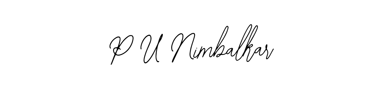 See photos of P U Nimbalkar official signature by Spectra . Check more albums & portfolios. Read reviews & check more about Bearetta-2O07w font. P U Nimbalkar signature style 12 images and pictures png