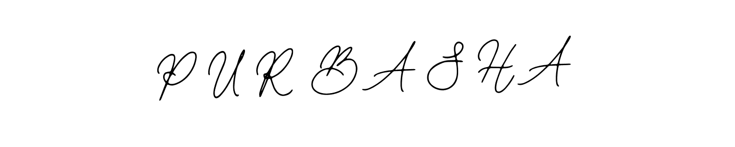 How to Draw P U R B A S H A signature style? Bearetta-2O07w is a latest design signature styles for name P U R B A S H A. P U R B A S H A signature style 12 images and pictures png