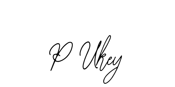 P Ukey stylish signature style. Best Handwritten Sign (Bearetta-2O07w) for my name. Handwritten Signature Collection Ideas for my name P Ukey. P Ukey signature style 12 images and pictures png