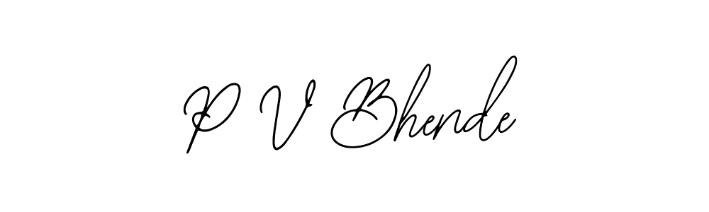 How to Draw P V Bhende signature style? Bearetta-2O07w is a latest design signature styles for name P V Bhende. P V Bhende signature style 12 images and pictures png