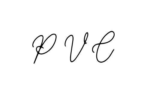 How to make P V C signature? Bearetta-2O07w is a professional autograph style. Create handwritten signature for P V C name. P V C signature style 12 images and pictures png
