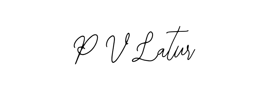 Best and Professional Signature Style for P V Latur. Bearetta-2O07w Best Signature Style Collection. P V Latur signature style 12 images and pictures png