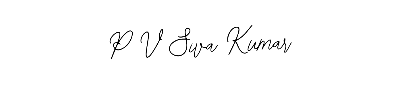 How to Draw P V Siva Kumar signature style? Bearetta-2O07w is a latest design signature styles for name P V Siva Kumar. P V Siva Kumar signature style 12 images and pictures png