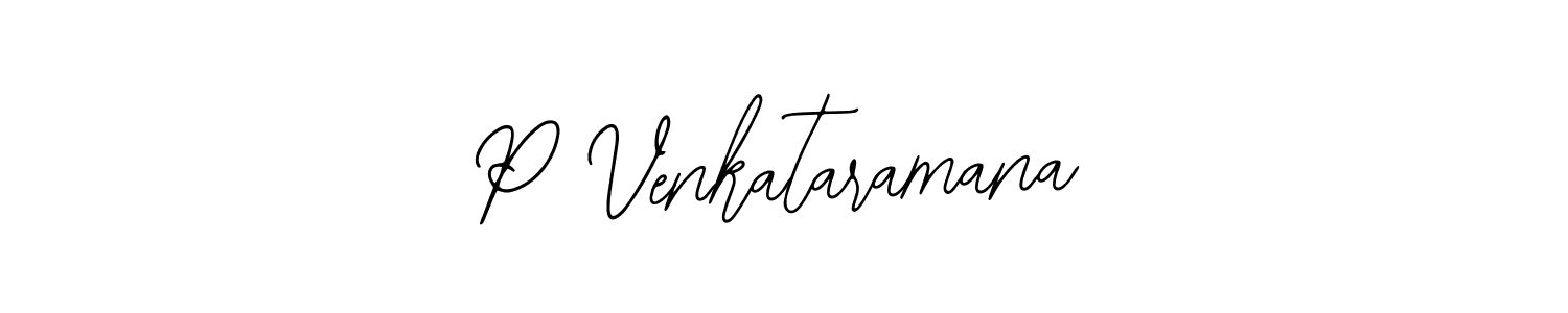 The best way (Bearetta-2O07w) to make a short signature is to pick only two or three words in your name. The name P Venkataramana include a total of six letters. For converting this name. P Venkataramana signature style 12 images and pictures png