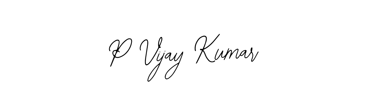 if you are searching for the best signature style for your name P Vijay Kumar. so please give up your signature search. here we have designed multiple signature styles  using Bearetta-2O07w. P Vijay Kumar signature style 12 images and pictures png