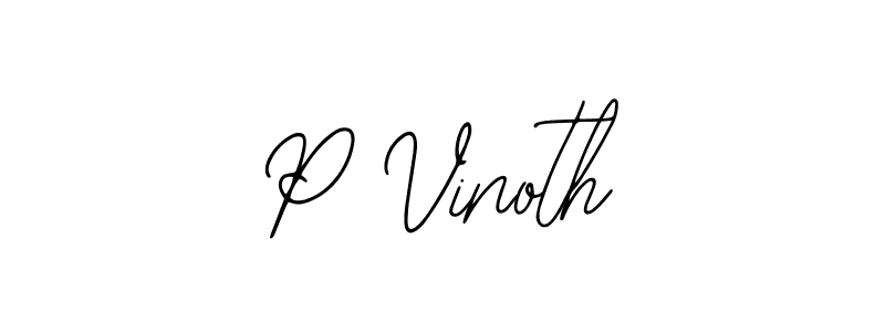 Similarly Bearetta-2O07w is the best handwritten signature design. Signature creator online .You can use it as an online autograph creator for name P Vinoth. P Vinoth signature style 12 images and pictures png