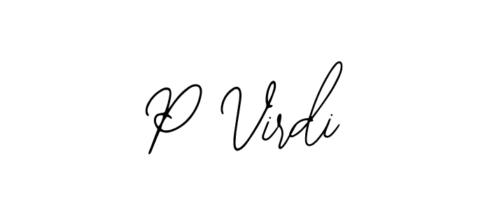 if you are searching for the best signature style for your name P Virdi. so please give up your signature search. here we have designed multiple signature styles  using Bearetta-2O07w. P Virdi signature style 12 images and pictures png