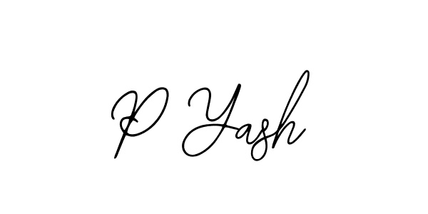 How to make P Yash signature? Bearetta-2O07w is a professional autograph style. Create handwritten signature for P Yash name. P Yash signature style 12 images and pictures png