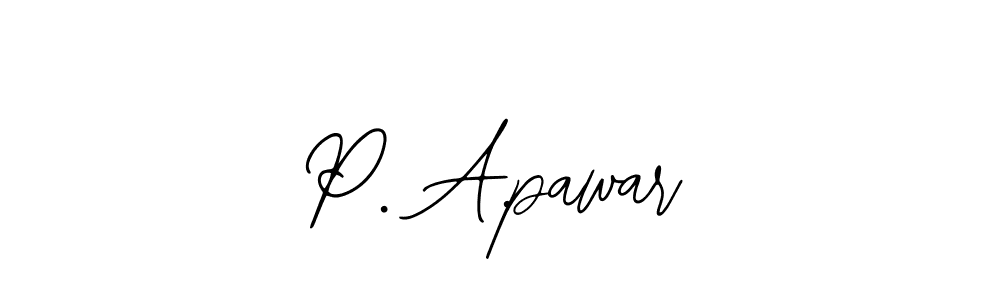 The best way (Bearetta-2O07w) to make a short signature is to pick only two or three words in your name. The name P. A.pawar include a total of six letters. For converting this name. P. A.pawar signature style 12 images and pictures png