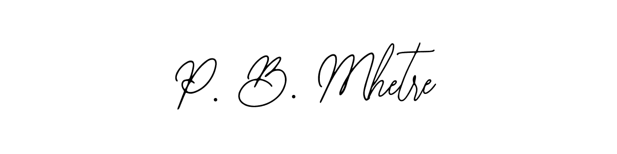 Make a beautiful signature design for name P. B. Mhetre. With this signature (Bearetta-2O07w) style, you can create a handwritten signature for free. P. B. Mhetre signature style 12 images and pictures png