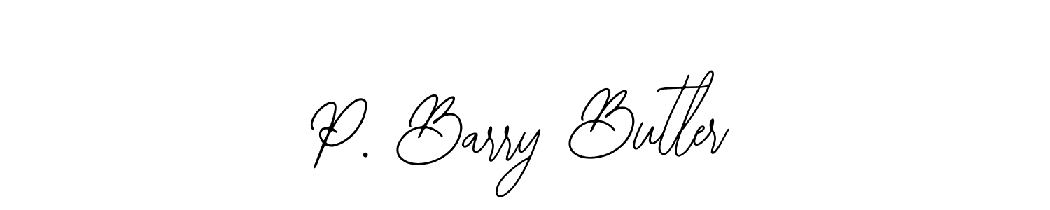 The best way (Bearetta-2O07w) to make a short signature is to pick only two or three words in your name. The name P. Barry Butler include a total of six letters. For converting this name. P. Barry Butler signature style 12 images and pictures png