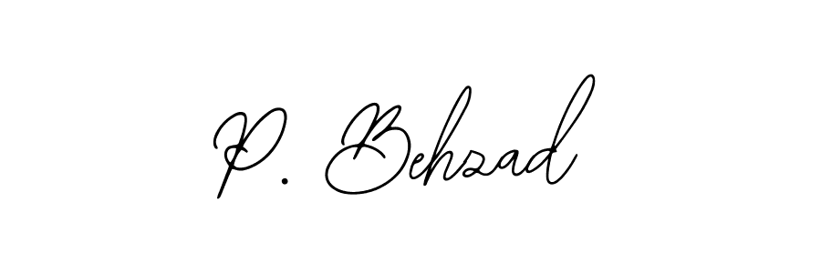 You can use this online signature creator to create a handwritten signature for the name P. Behzad. This is the best online autograph maker. P. Behzad signature style 12 images and pictures png