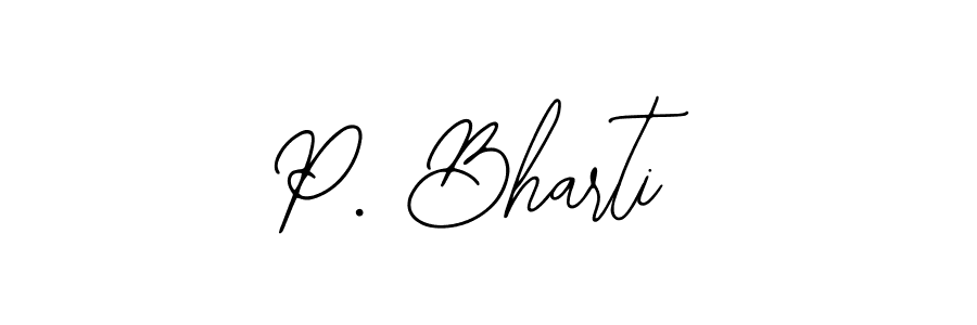 Also You can easily find your signature by using the search form. We will create P. Bharti name handwritten signature images for you free of cost using Bearetta-2O07w sign style. P. Bharti signature style 12 images and pictures png