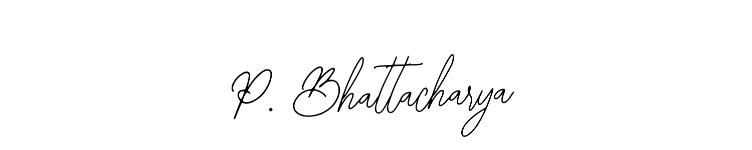 Check out images of Autograph of P. Bhattacharya name. Actor P. Bhattacharya Signature Style. Bearetta-2O07w is a professional sign style online. P. Bhattacharya signature style 12 images and pictures png