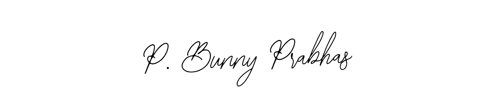 if you are searching for the best signature style for your name P. Bunny Prabhas. so please give up your signature search. here we have designed multiple signature styles  using Bearetta-2O07w. P. Bunny Prabhas signature style 12 images and pictures png