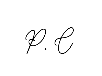 The best way (Bearetta-2O07w) to make a short signature is to pick only two or three words in your name. The name P. C include a total of six letters. For converting this name. P. C signature style 12 images and pictures png