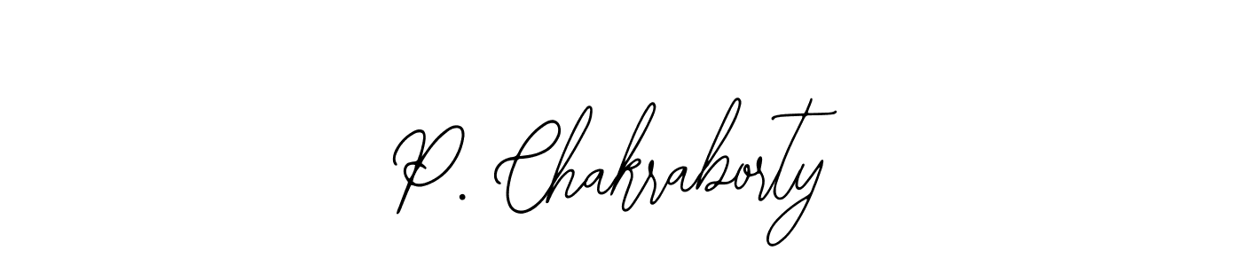 Use a signature maker to create a handwritten signature online. With this signature software, you can design (Bearetta-2O07w) your own signature for name P. Chakraborty. P. Chakraborty signature style 12 images and pictures png