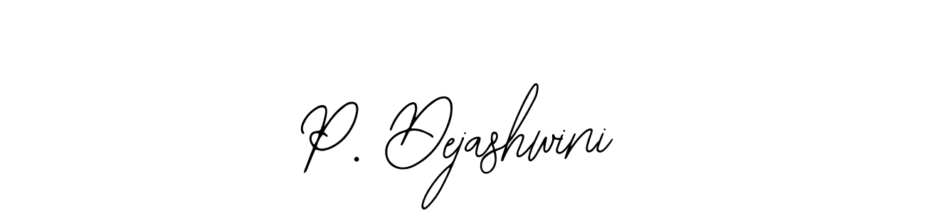 The best way (Bearetta-2O07w) to make a short signature is to pick only two or three words in your name. The name P. Dejashwini include a total of six letters. For converting this name. P. Dejashwini signature style 12 images and pictures png