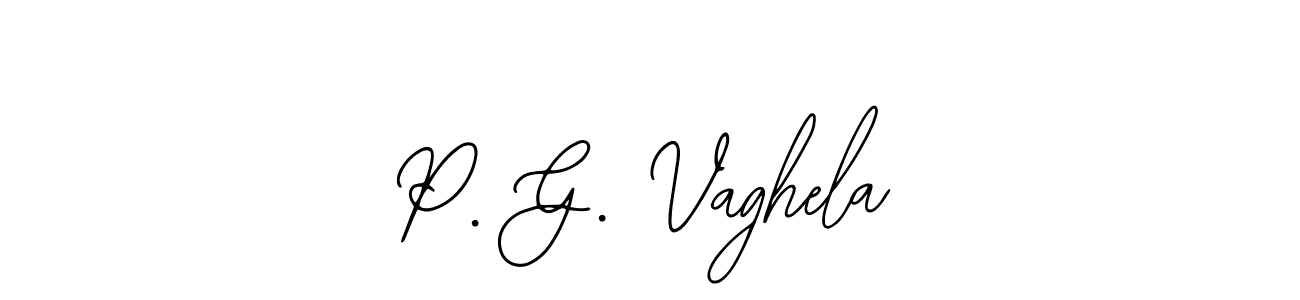 if you are searching for the best signature style for your name P. G. Vaghela. so please give up your signature search. here we have designed multiple signature styles  using Bearetta-2O07w. P. G. Vaghela signature style 12 images and pictures png