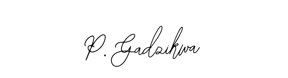 Make a beautiful signature design for name P. Gadzikwa. With this signature (Bearetta-2O07w) style, you can create a handwritten signature for free. P. Gadzikwa signature style 12 images and pictures png