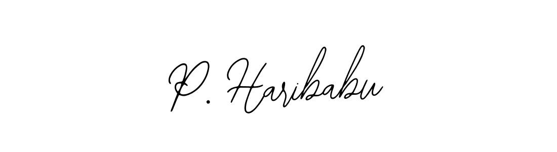 Create a beautiful signature design for name P. Haribabu. With this signature (Bearetta-2O07w) fonts, you can make a handwritten signature for free. P. Haribabu signature style 12 images and pictures png