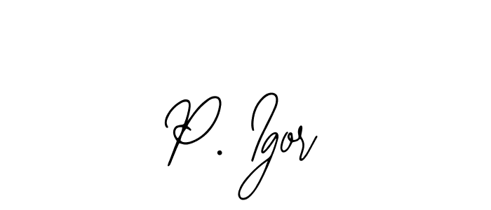 How to Draw P. Igor signature style? Bearetta-2O07w is a latest design signature styles for name P. Igor. P. Igor signature style 12 images and pictures png