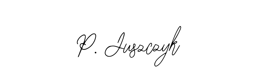 P. Juszczyk stylish signature style. Best Handwritten Sign (Bearetta-2O07w) for my name. Handwritten Signature Collection Ideas for my name P. Juszczyk. P. Juszczyk signature style 12 images and pictures png