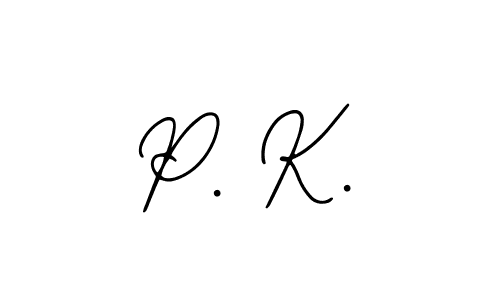 if you are searching for the best signature style for your name P. K.. so please give up your signature search. here we have designed multiple signature styles  using Bearetta-2O07w. P. K. signature style 12 images and pictures png