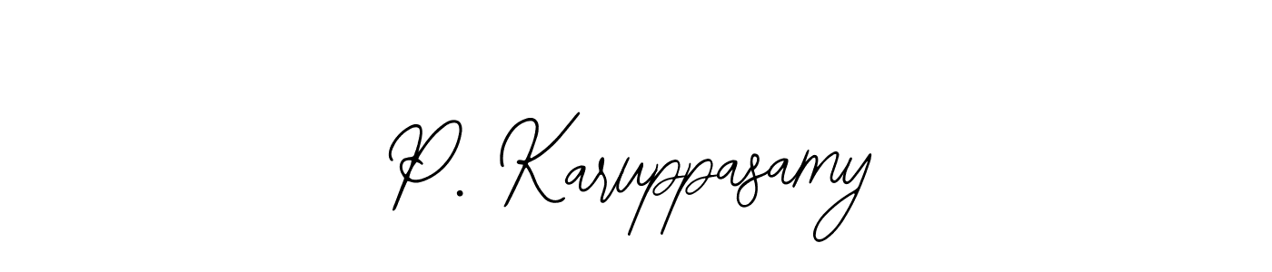 You should practise on your own different ways (Bearetta-2O07w) to write your name (P. Karuppasamy) in signature. don't let someone else do it for you. P. Karuppasamy signature style 12 images and pictures png