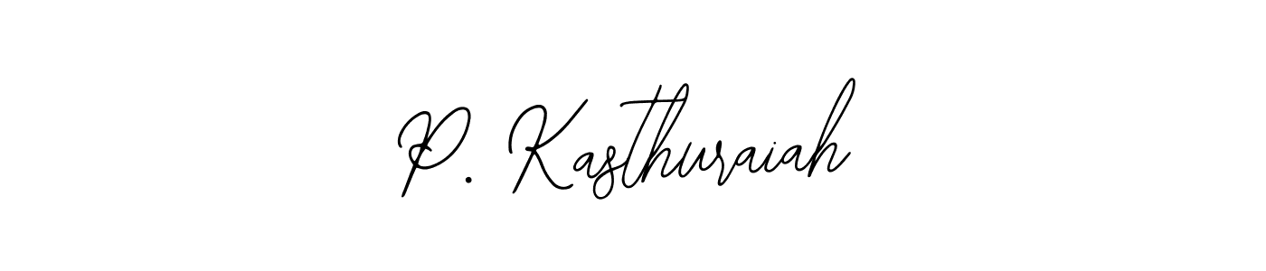 Also You can easily find your signature by using the search form. We will create P. Kasthuraiah name handwritten signature images for you free of cost using Bearetta-2O07w sign style. P. Kasthuraiah signature style 12 images and pictures png