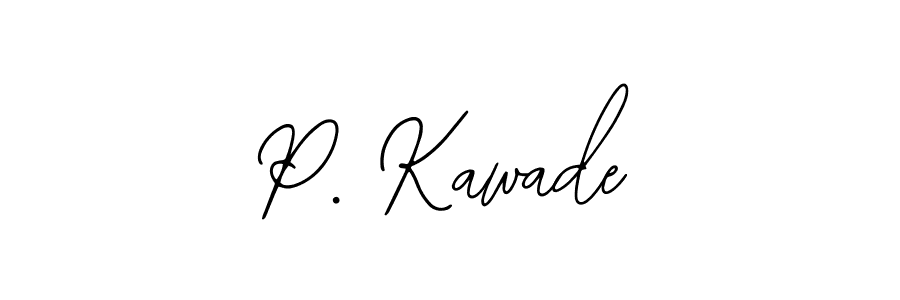 Design your own signature with our free online signature maker. With this signature software, you can create a handwritten (Bearetta-2O07w) signature for name P. Kawade. P. Kawade signature style 12 images and pictures png