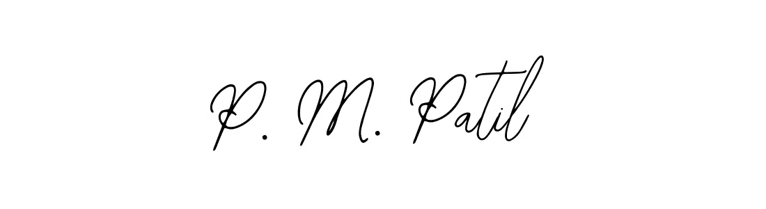 Also You can easily find your signature by using the search form. We will create P. M. Patil name handwritten signature images for you free of cost using Bearetta-2O07w sign style. P. M. Patil signature style 12 images and pictures png