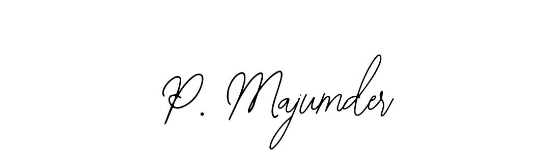 The best way (Bearetta-2O07w) to make a short signature is to pick only two or three words in your name. The name P. Majumder include a total of six letters. For converting this name. P. Majumder signature style 12 images and pictures png