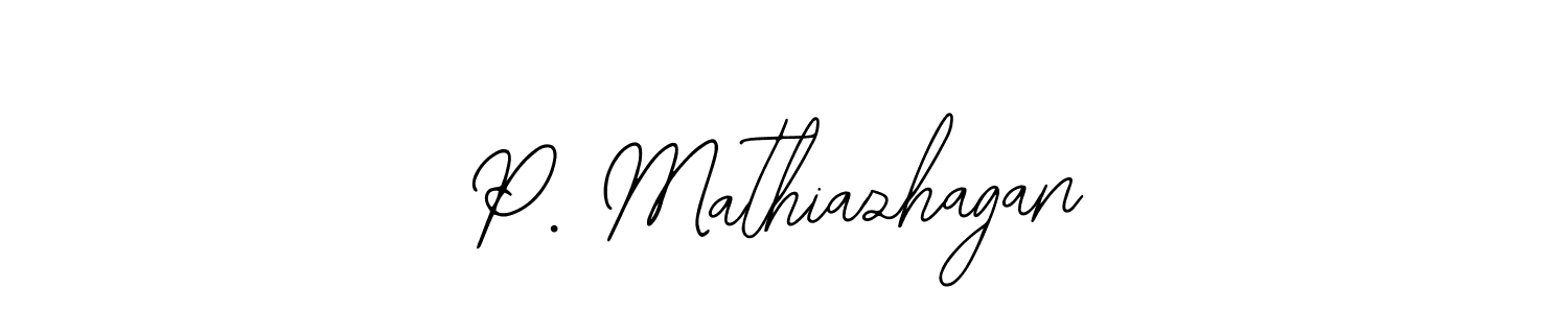 Create a beautiful signature design for name P. Mathiazhagan. With this signature (Bearetta-2O07w) fonts, you can make a handwritten signature for free. P. Mathiazhagan signature style 12 images and pictures png