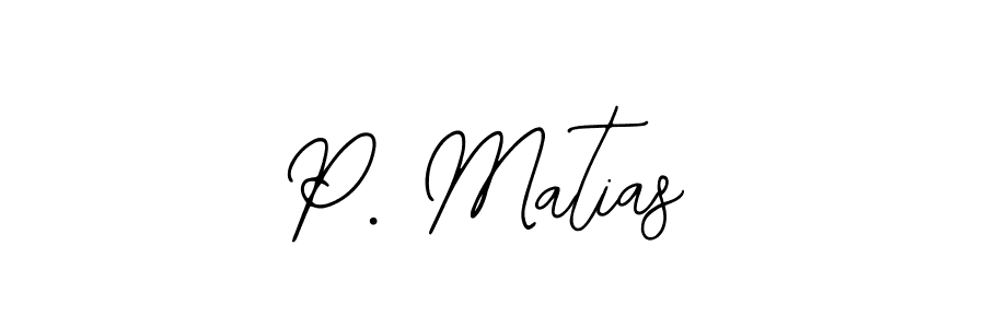 Create a beautiful signature design for name P. Matias. With this signature (Bearetta-2O07w) fonts, you can make a handwritten signature for free. P. Matias signature style 12 images and pictures png