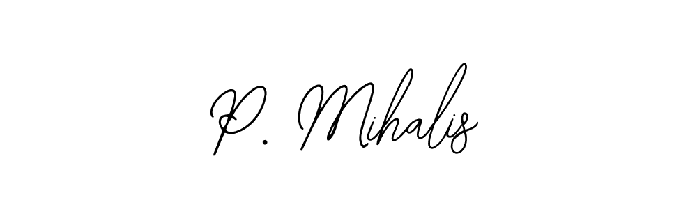 The best way (Bearetta-2O07w) to make a short signature is to pick only two or three words in your name. The name P. Mihalis include a total of six letters. For converting this name. P. Mihalis signature style 12 images and pictures png