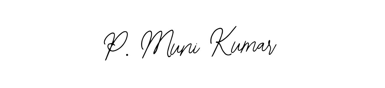 Also You can easily find your signature by using the search form. We will create P. Muni Kumar name handwritten signature images for you free of cost using Bearetta-2O07w sign style. P. Muni Kumar signature style 12 images and pictures png