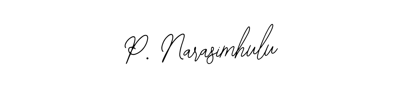 How to Draw P. Narasimhulu signature style? Bearetta-2O07w is a latest design signature styles for name P. Narasimhulu. P. Narasimhulu signature style 12 images and pictures png