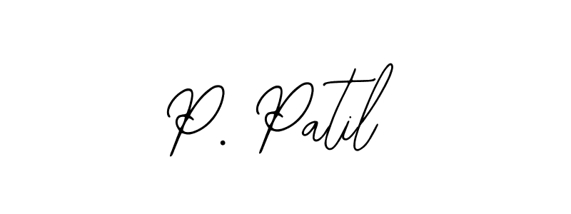 You should practise on your own different ways (Bearetta-2O07w) to write your name (P. Patil) in signature. don't let someone else do it for you. P. Patil signature style 12 images and pictures png