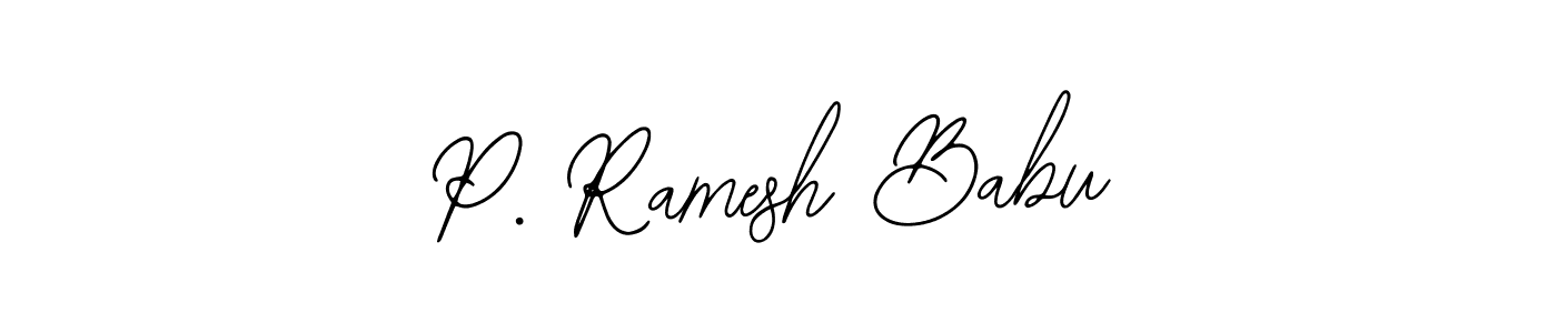 Use a signature maker to create a handwritten signature online. With this signature software, you can design (Bearetta-2O07w) your own signature for name P. Ramesh Babu. P. Ramesh Babu signature style 12 images and pictures png