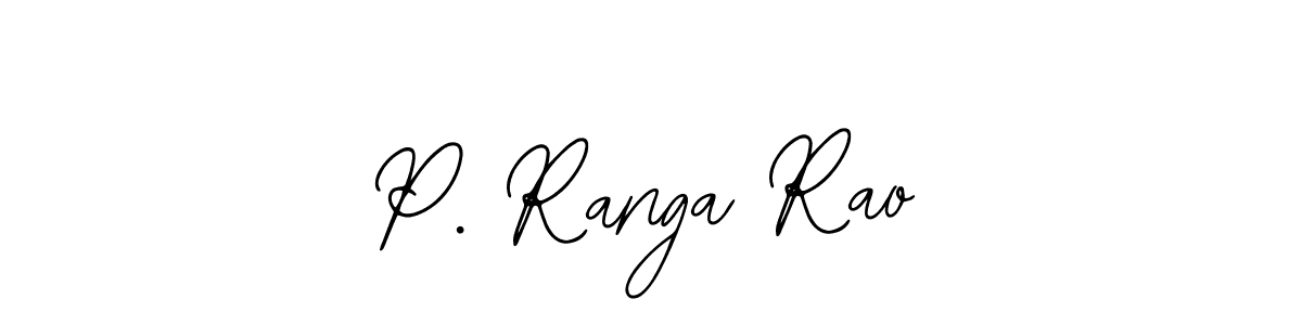 How to make P. Ranga Rao name signature. Use Bearetta-2O07w style for creating short signs online. This is the latest handwritten sign. P. Ranga Rao signature style 12 images and pictures png