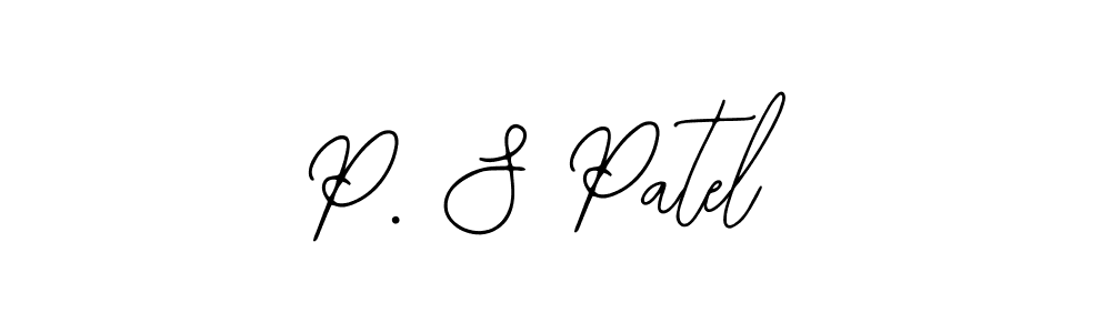 You should practise on your own different ways (Bearetta-2O07w) to write your name (P. S Patel) in signature. don't let someone else do it for you. P. S Patel signature style 12 images and pictures png