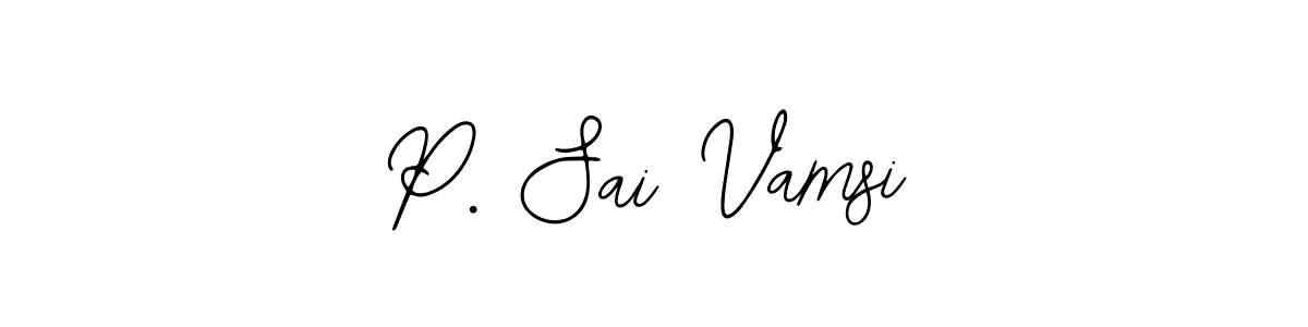 Make a beautiful signature design for name P. Sai Vamsi. Use this online signature maker to create a handwritten signature for free. P. Sai Vamsi signature style 12 images and pictures png