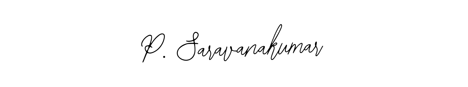 Use a signature maker to create a handwritten signature online. With this signature software, you can design (Bearetta-2O07w) your own signature for name P. Saravanakumar. P. Saravanakumar signature style 12 images and pictures png