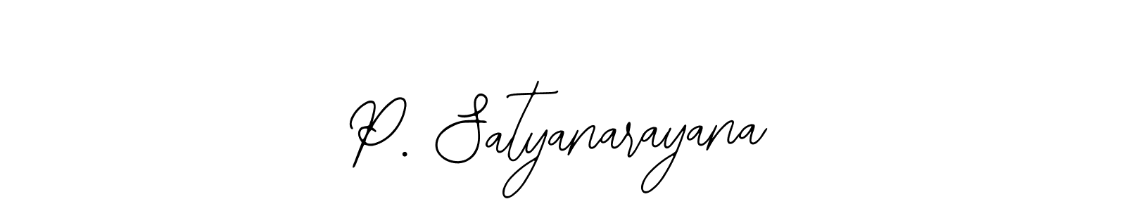 Create a beautiful signature design for name P. Satyanarayana. With this signature (Bearetta-2O07w) fonts, you can make a handwritten signature for free. P. Satyanarayana signature style 12 images and pictures png