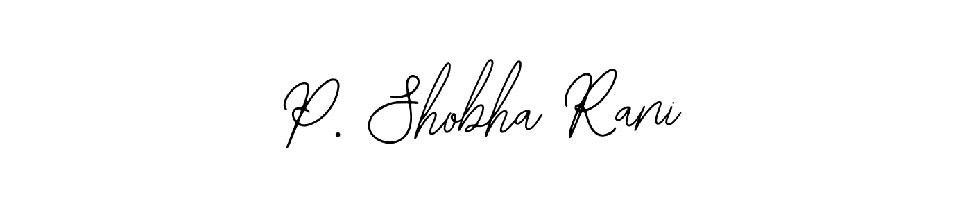 This is the best signature style for the P. Shobha Rani name. Also you like these signature font (Bearetta-2O07w). Mix name signature. P. Shobha Rani signature style 12 images and pictures png