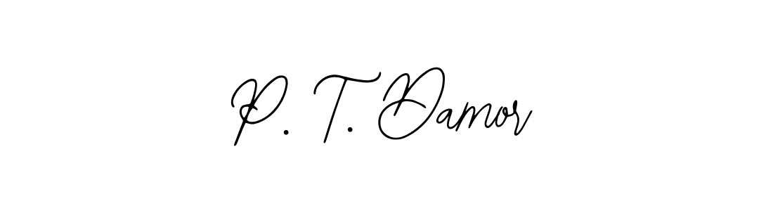 Similarly Bearetta-2O07w is the best handwritten signature design. Signature creator online .You can use it as an online autograph creator for name P. T. Damor. P. T. Damor signature style 12 images and pictures png